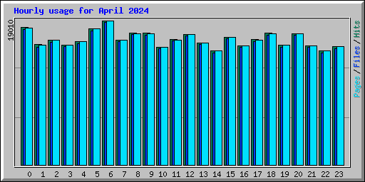 Hourly usage for April 2024